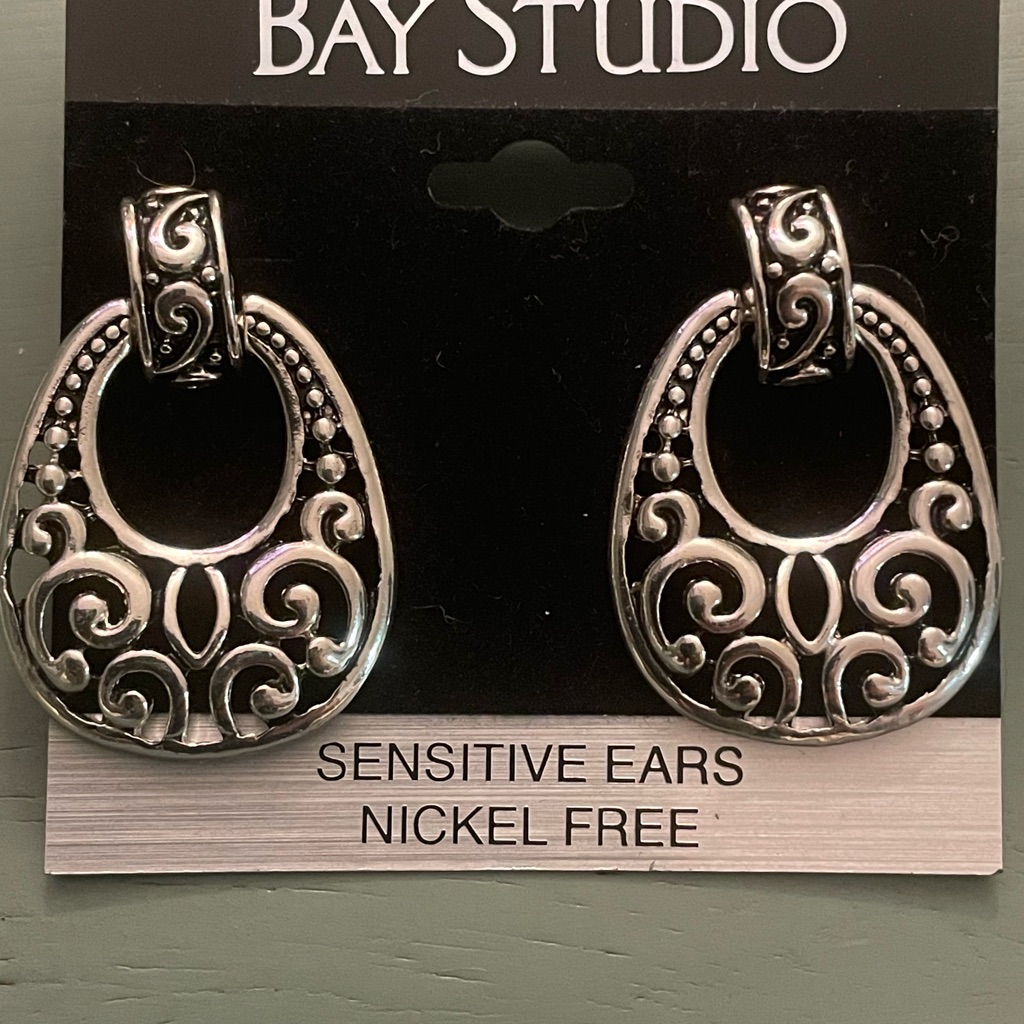 New Bay Studio Silver Hoop Earrings